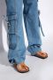 Birkenstock Nubuck Leather Flip Flops Orange Dames - Thumbnail 2