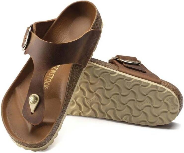 Birkenstock Gizeh grote sandalen Brown Dames