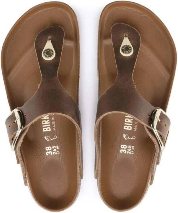 Birkenstock Gizeh grote sandalen Bruin Dames