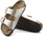 Birkenstock Glanzende Sandaalstijl Beige Dames - Thumbnail 4