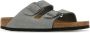 Birkenstock Arizona Nu Desert Buck Whale Grey Sandalen Grijs Heren - Thumbnail 6
