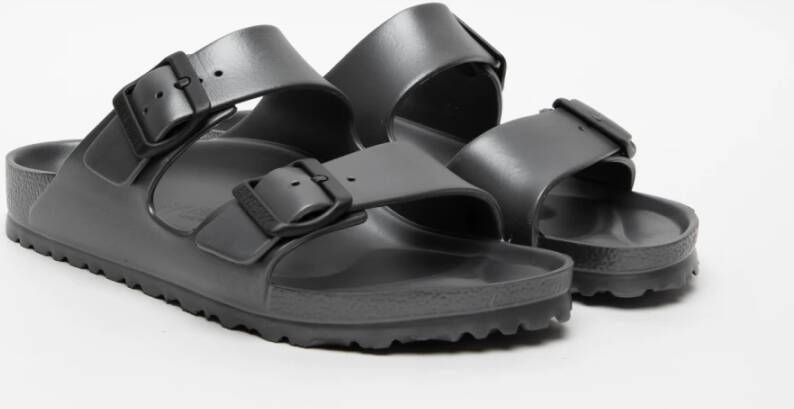 Birkenstock Grijze Sandalen met Dubbele Band Gray Heren