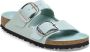 Birkenstock Groene Leren Gesp Sandaal Green Dames - Thumbnail 16