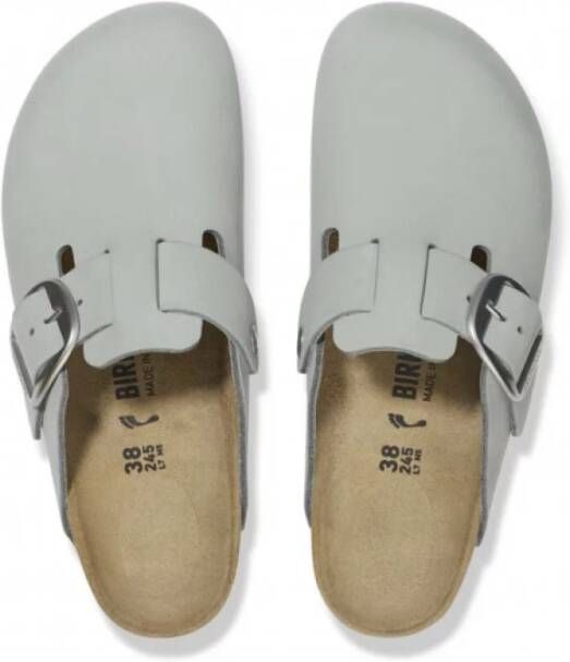 Birkenstock Grote Gesp Boston Nubuck Klomp