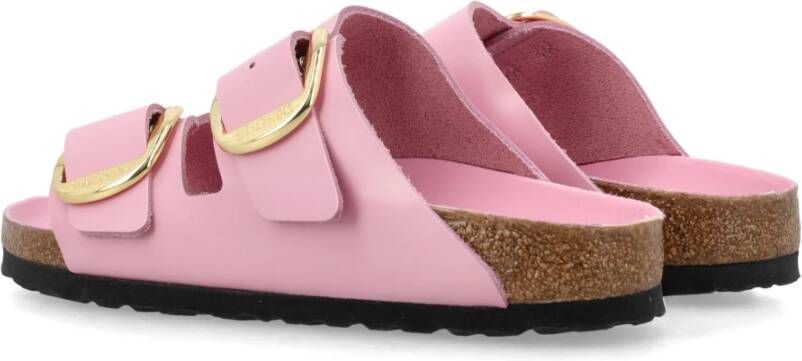 Birkenstock Grote Gesp Patent Sandalen Pink Dames