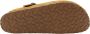 Birkenstock Bruine Corduroy Sandalen Leer Instapper Brown Unisex - Thumbnail 26
