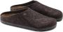 Birkenstock Wolvilt Slipper met Uitneembaar Voetbed Brown - Thumbnail 32