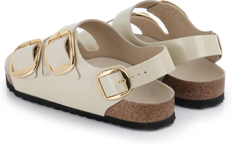 Birkenstock High-Shine Regular Milano Sandalen met Grote Gesp