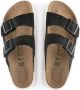 Birkenstock Klassieke Arizona Sandalen met Plateau Zwart Dames - Thumbnail 4