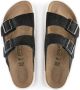 Birkenstock Klassieke Arizona Sandalen met Plateau Zwart Dames - Thumbnail 8