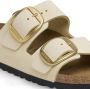 Birkenstock Klassieke Big Buckle Nubuck Leren Sandalen Ecru Beige Dames - Thumbnail 13