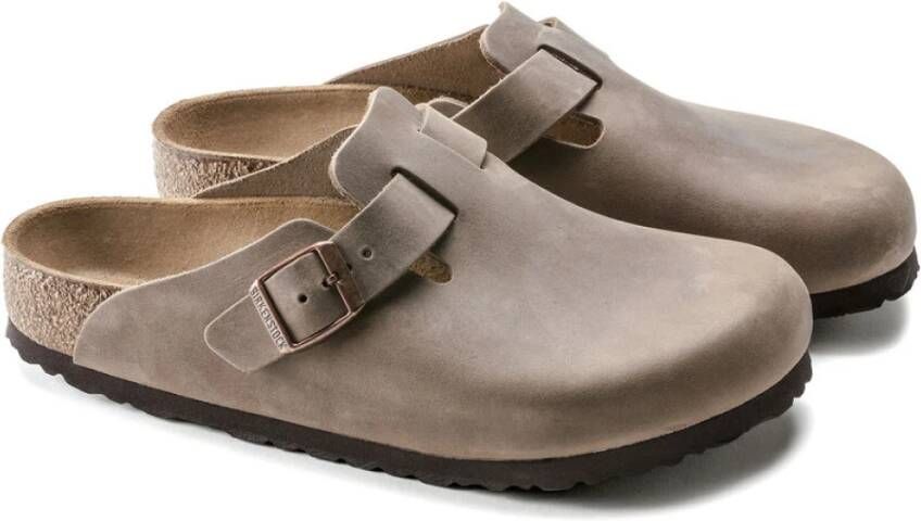Birkenstock Klassieke Olie Suède Clogs Brown Heren