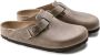 Birkenstock Klassieke Geolied Leren Klompen Brown Heren - Thumbnail 2