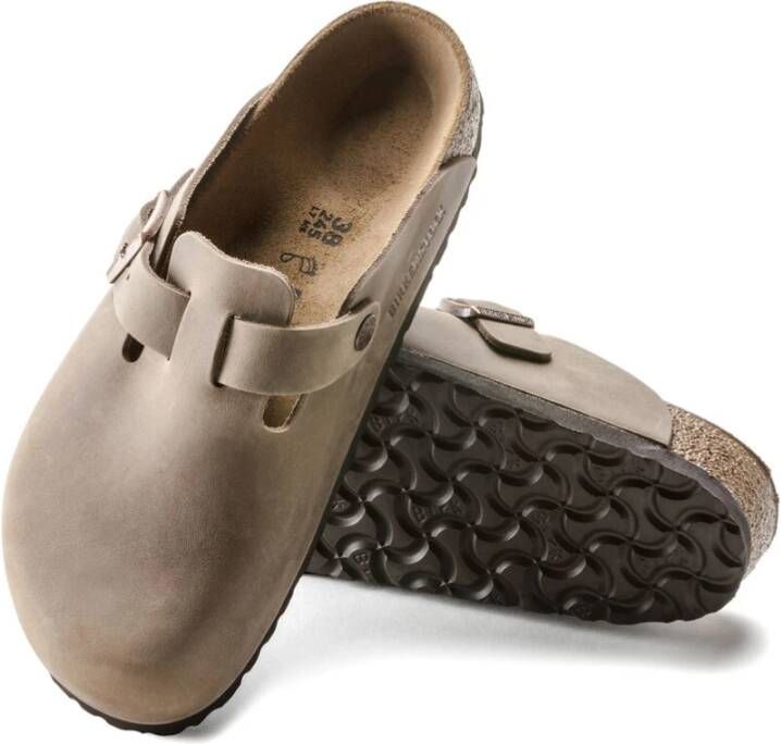 Birkenstock Klassieke Geolied Leren Klompen Brown Heren