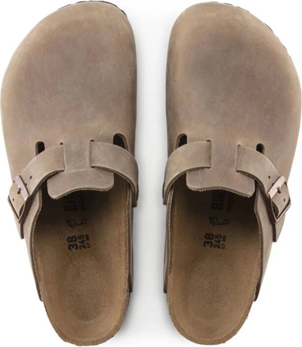 Birkenstock Klassieke Geolied Leren Klompen Brown Heren