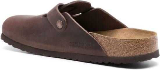 Birkenstock Klassieke Geoliede Lederen Klompen Brown Heren