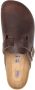 Birkenstock Klassieke Geoliede Lederen Klompen Brown Heren - Thumbnail 4