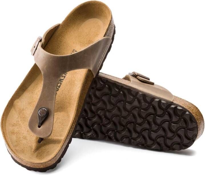 Birkenstock Klassieke Gizeh damessandaal Bruin Dames