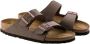 Birkenstock Bruine Logo Zijgesp Sandalen Brown Dames - Thumbnail 2