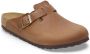 Birkenstock Boston Slippers Cognac Narrow Fit Unisex - Thumbnail 5