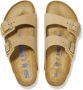 Birkenstock Verstelbare Logo Sandalen Rubberen Zool Beige - Thumbnail 15