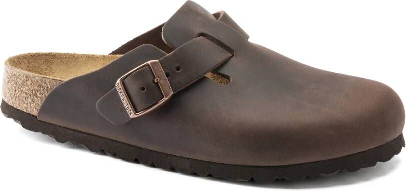 Birkenstock Klassieke Lederen Sandalen Brown Heren