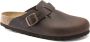 Birkenstock Klassieke Lederen Sandalen Brown Heren - Thumbnail 2