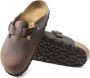 Birkenstock Klassieke Lederen Sandalen Brown Heren - Thumbnail 6