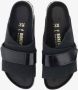 Birkenstock Kyoto Sandalen Zwart Velours Leer Black Dames - Thumbnail 5