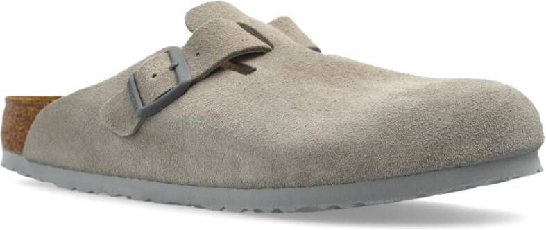 Birkenstock Boston BS Slides Gray Heren
