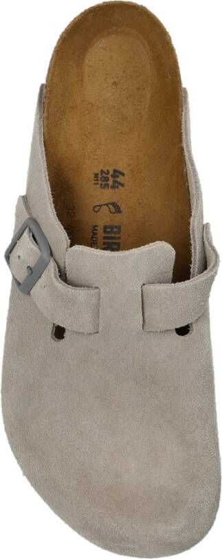 Birkenstock Boston BS Slides Gray Heren