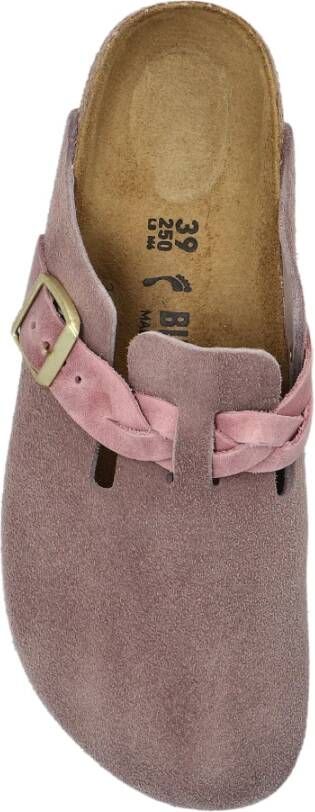 Birkenstock Klompen Boston Gevlochten Purple Dames