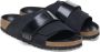 Birkenstock Kyoto Sandalen Zwart Velours Leer Black Dames - Thumbnail 17