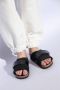 Birkenstock Kyoto Sandalen Zwart Velours Leer Black Dames - Thumbnail 23