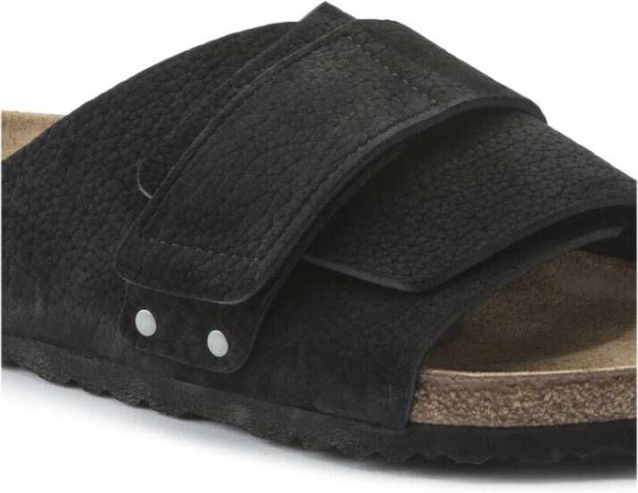 Birkenstock Kyoto Nubuck Sandalen Zwart Heren