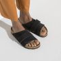 Birkenstock Kyoto Nubuck Sandalen Zwart Heren - Thumbnail 7