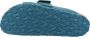 Birkenstock Kyoto Nubuck Suede Leren Slippers Blue Dames - Thumbnail 6