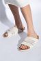 BIRKENSTOCK Slippers Dames Kyoto Dames Maat: 38 Materiaal: Suède Kleur: Wit - Thumbnail 12