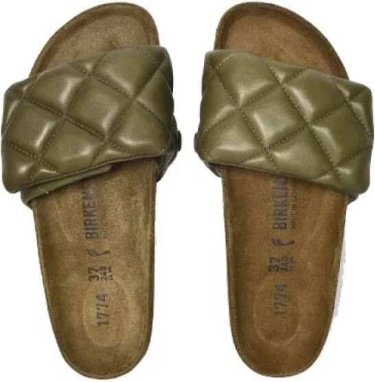 Birkenstock Leather sandals Green Dames