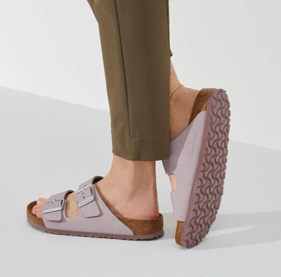 Birkenstock Leren sandalen nubuck femme Arizona Paars Dames