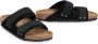 Birkenstock Leren Slides met Klittenbandsluiting Black Dames - Thumbnail 2