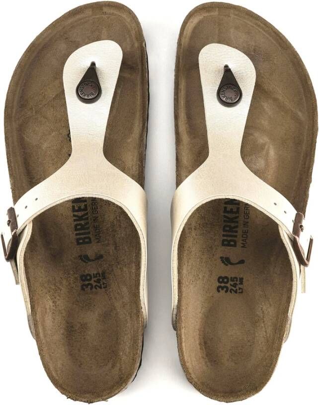 Birkenstock Lichtgewicht Comfort Slides voor de Zomer Beige Dames