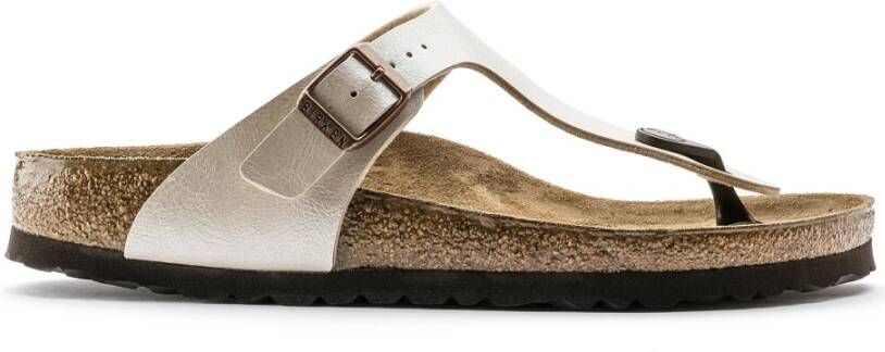 Birkenstock Lichtgewicht Comfort Slides voor de Zomer Beige Dames