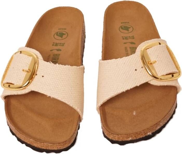 Birkenstock Madrid BB Tex Slippers Crème Beige Dames