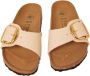 Birkenstock Madrid Big Buckle Women Canvas Eggshell Narrow Slippers - Thumbnail 3