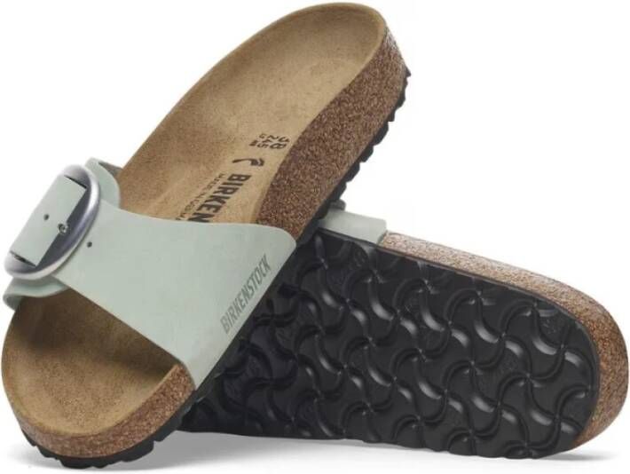 Birkenstock Madrid Big Buckle Nubuck Leren Sandalen