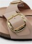 Birkenstock Madrid Narrow Big Buckle Natural Leather Patent High-Shine New Beige - Thumbnail 34