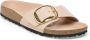 Birkenstock Madrid Narrow Big Buckle Natural Leather Patent High-Shine New Beige - Thumbnail 18