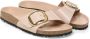 Birkenstock Madrid Narrow Big Buckle Natural Leather Patent High-Shine New Beige - Thumbnail 19