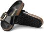 Birkenstock Low-Top Sneakers Sandale Madrid Big Buckle Natural Leather in zwart - Thumbnail 6